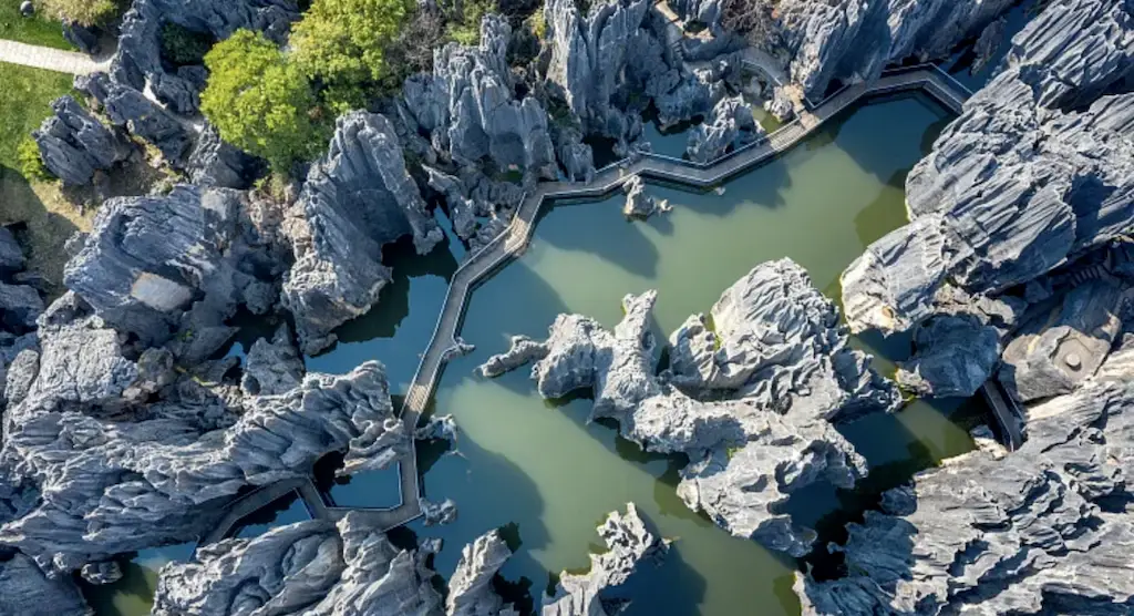 Stone Forest in Kunming Stone Forest Scenic Area, Yunnan, China