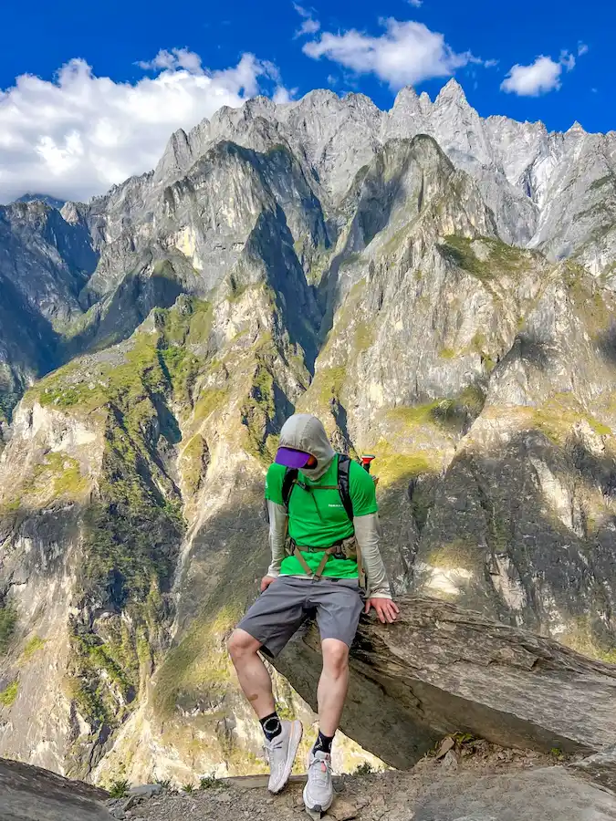 Mountain scenery of Tiger Leaping Gorge in Yunnan, China