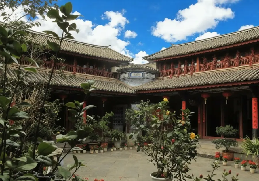 The courtyard houses of Yunnan Ethnic Village