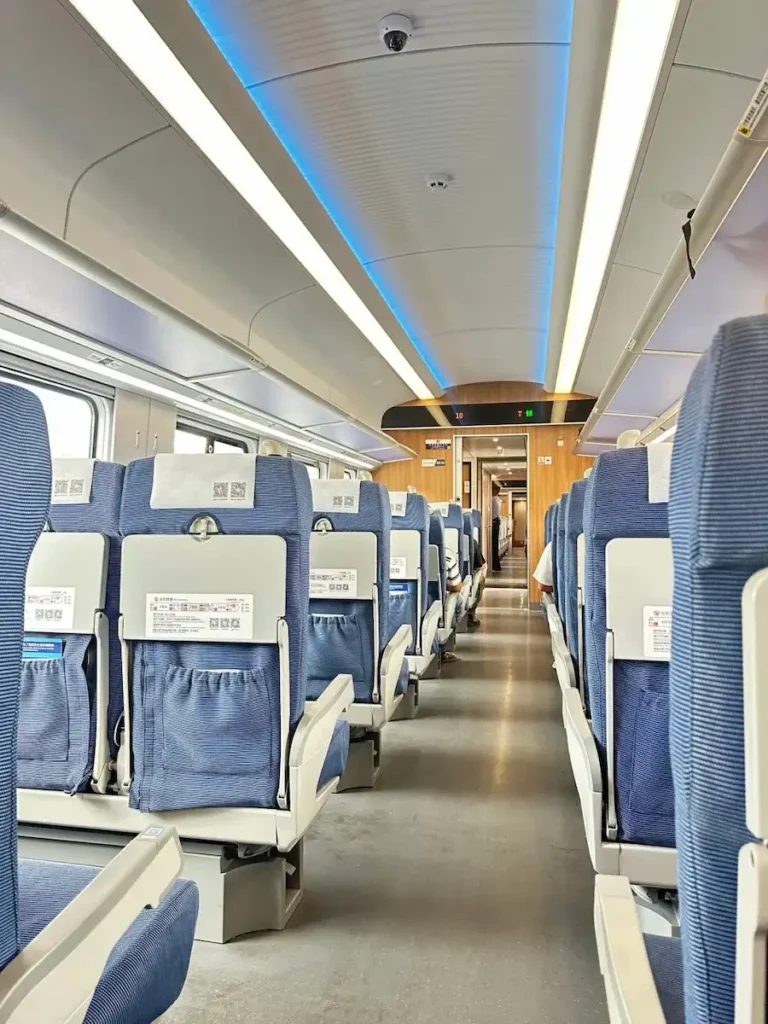 Yunnan transportation high-speed train interior